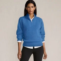 Flauschiger Troyer-Pullover für Damen