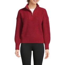 Flauschiger Troyer-Pullover für Damen