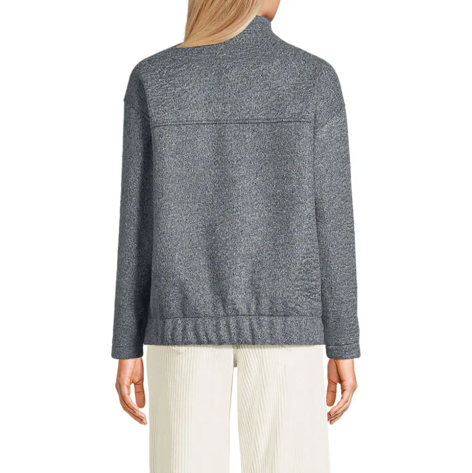 Fleecejacke in Curly-Optik für Damen
