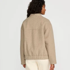 Fleecejacke in Curly-Optik für Damen