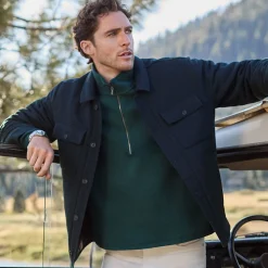 Fleece-Pullover mit Reißverschluss für Herren