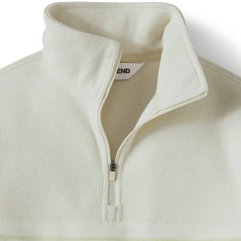 Fleecepullover mit Zipper für Damen in Plus-Größe