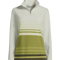 Fleecepullover mit Zipper für Damen in Plus-Größe
