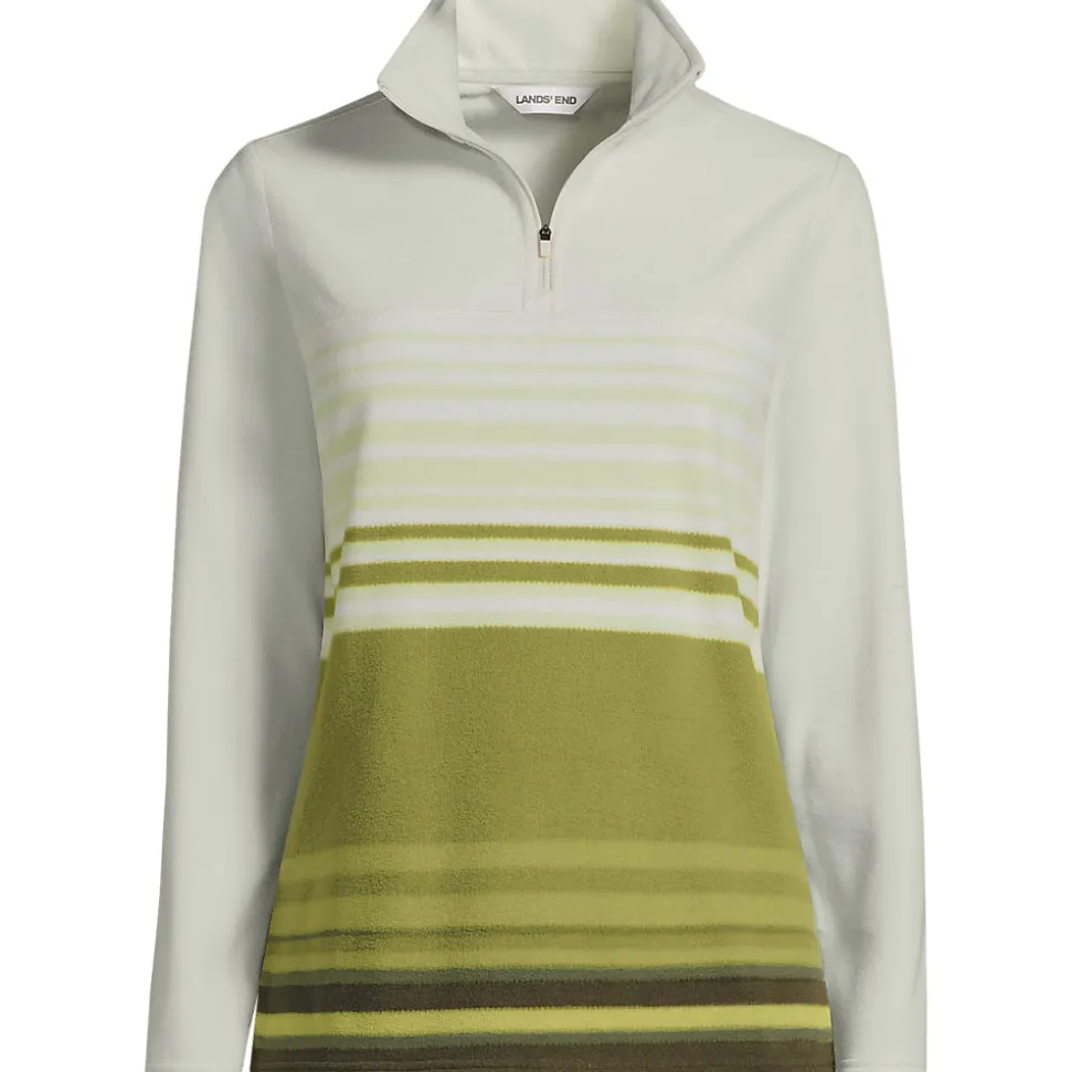Fleecepullover mit Zipper für Damen in Plus-Größe