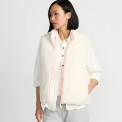 Fleece-Steppweste zum Wenden für Damen