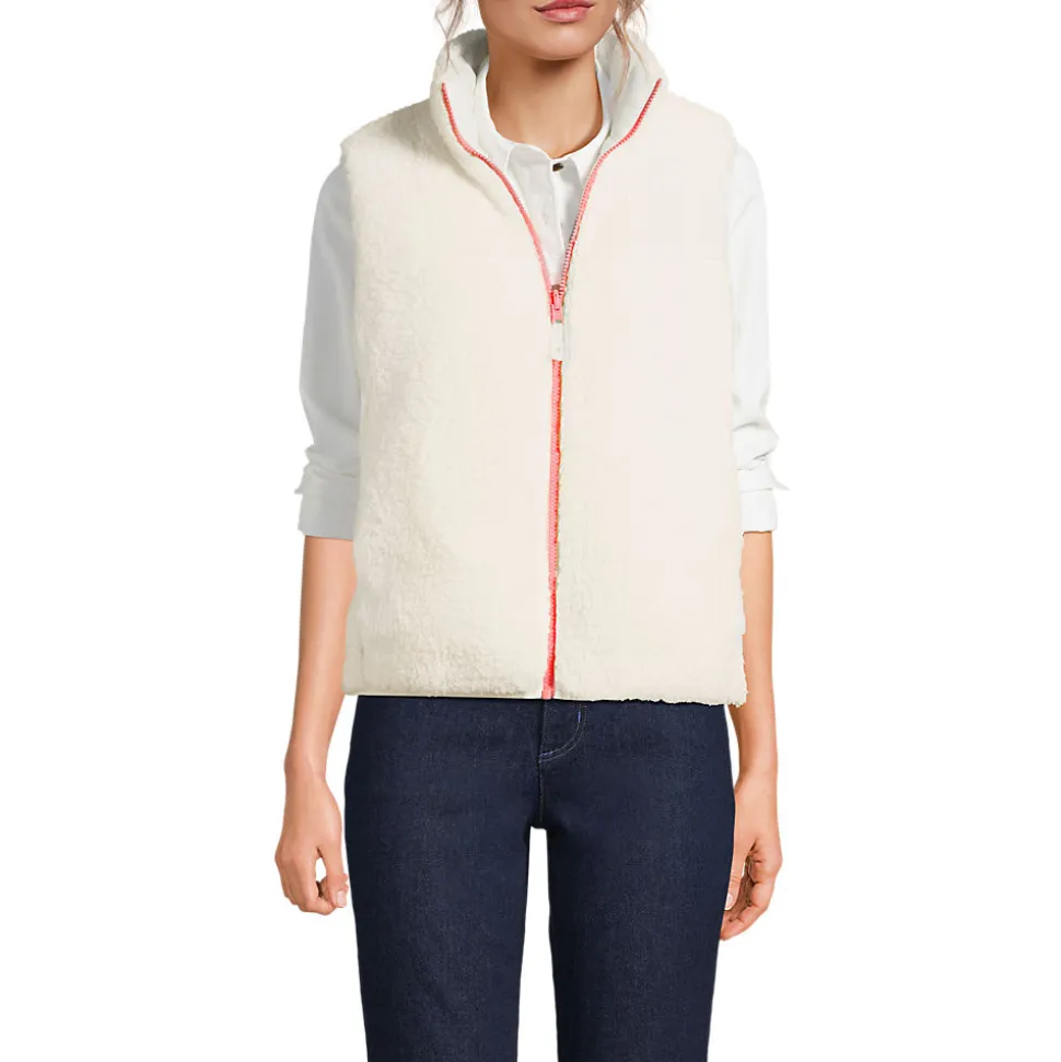 Fleece-Steppweste zum Wenden für Damen
