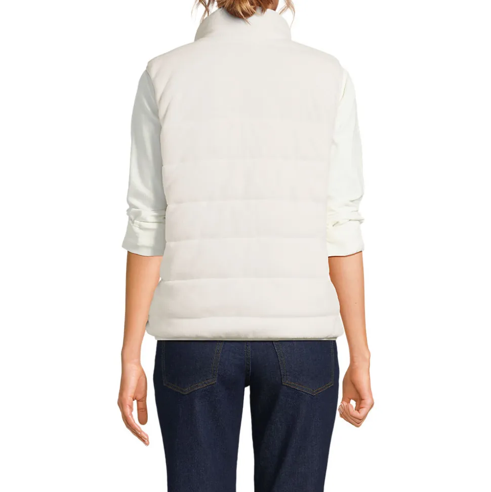 Fleece-Steppweste zum Wenden für Damen