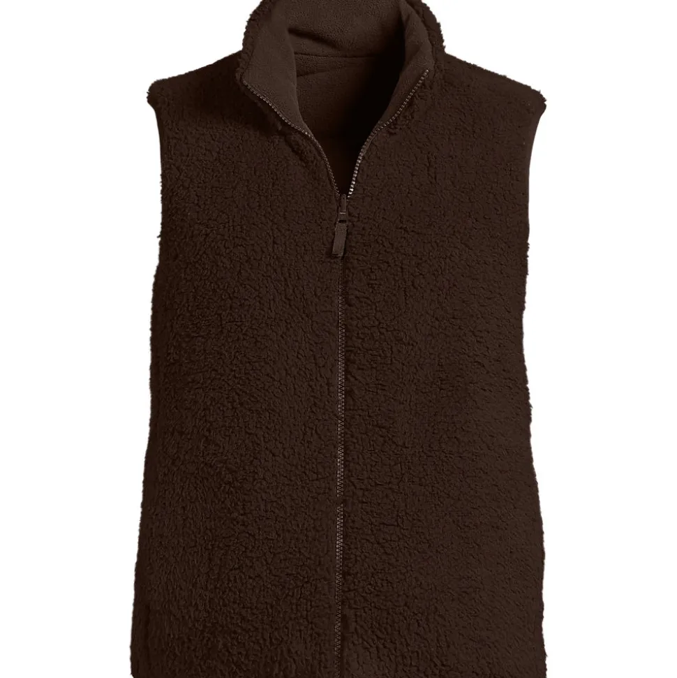 Fleece-Steppweste zum Wenden für Damen