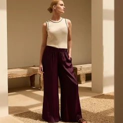 Fließende Palazzohose für Damen
