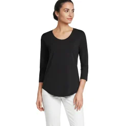 Fließendes Shirt mit Ballettausschnitt für Damen