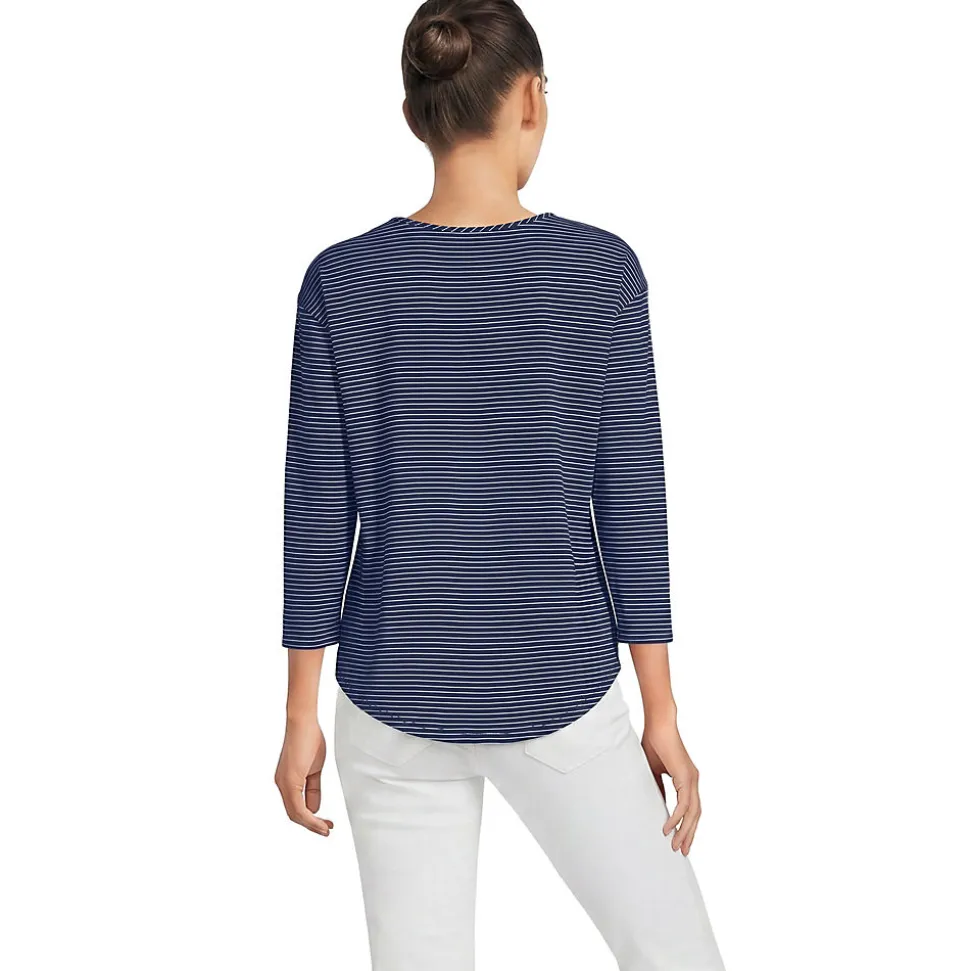 Fließendes Shirt mit Ballettausschnitt für Damen