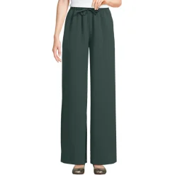 Fließende Webhose mit Elastikbund für Damen