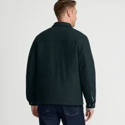 Gefütterte Hemdjacke aus Wollmix für Herren