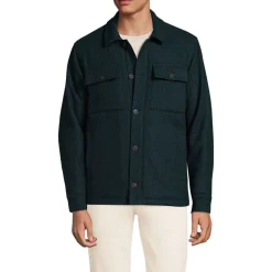 Gefütterte Hemdjacke aus Wollmix für Herren