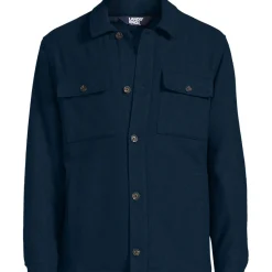Gefütterte Hemdjacke aus Wollmix für Herren