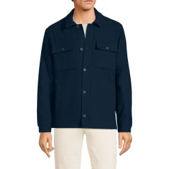 Gefütterte Hemdjacke aus Wollmix für Herren