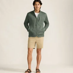 Gefütterte Strickfleece-Jacke für Herren