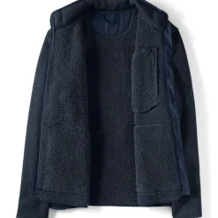 Gefütterte Strickfleece-Jacke für Herren
