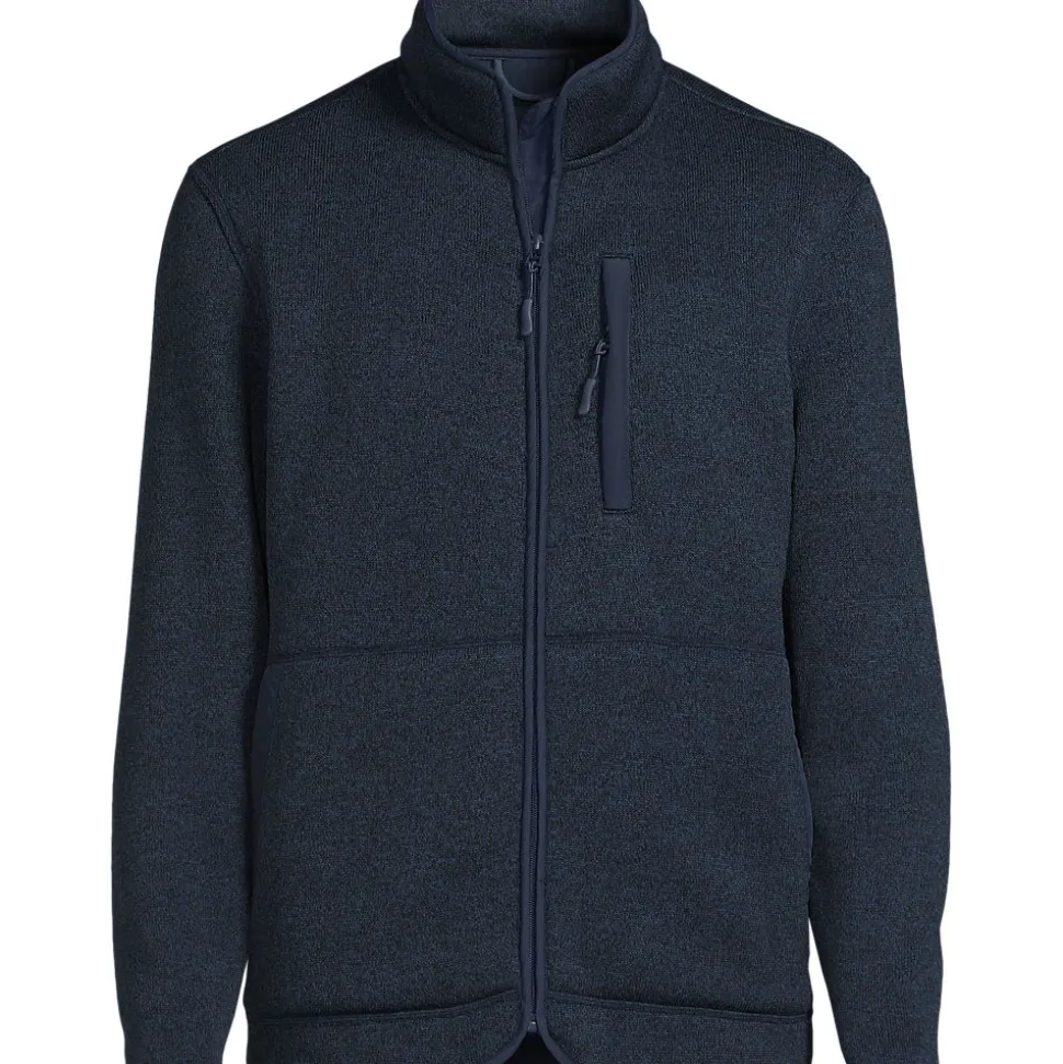 Gefütterte Strickfleece-Jacke für Herren