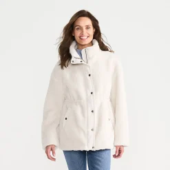 Gefütterte Teddyjacke für Damen