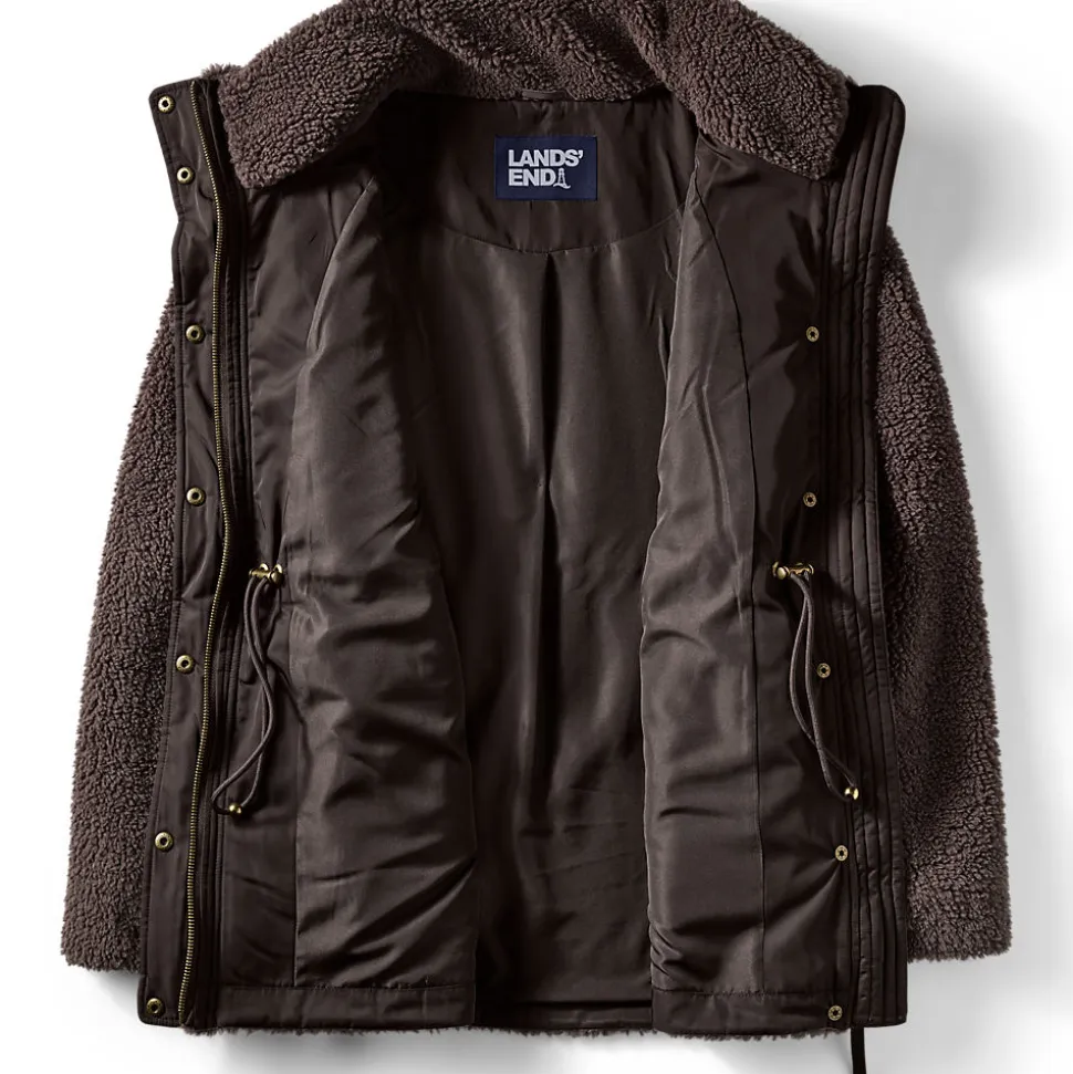 Gefütterte Teddyjacke für Damen
