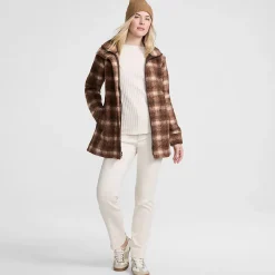 Gemusterte Bouclé-Jacke