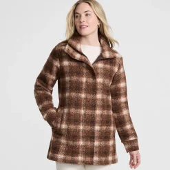 Gemusterte Bouclé-Jacke