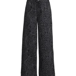 Gemusterte Jeans mit weitem Bein High Waist