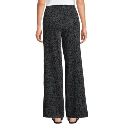 Gemusterte Jeans mit weitem Bein High Waist