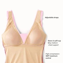 Gemusterter Shape-Badeanzug mit V-Ausschnitt SLENDER