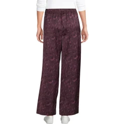 Gemusterte Satinhose für Damen