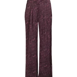 Gemusterte Satinhose für Damen