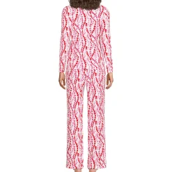Gemustertes Pyjama-Set aus Baumwoll-Jersey für Damen in Petite-Größe