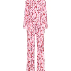 Gemustertes Pyjama-Set aus Baumwoll-Jersey für Damen in Petite-Größe