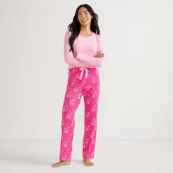 Gemustertes Pyjama-Set aus Baumwoll-Jersey