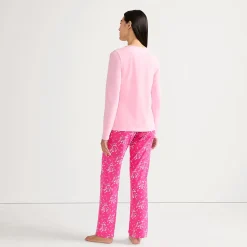 Gemustertes Pyjama-Set aus Baumwoll-Jersey