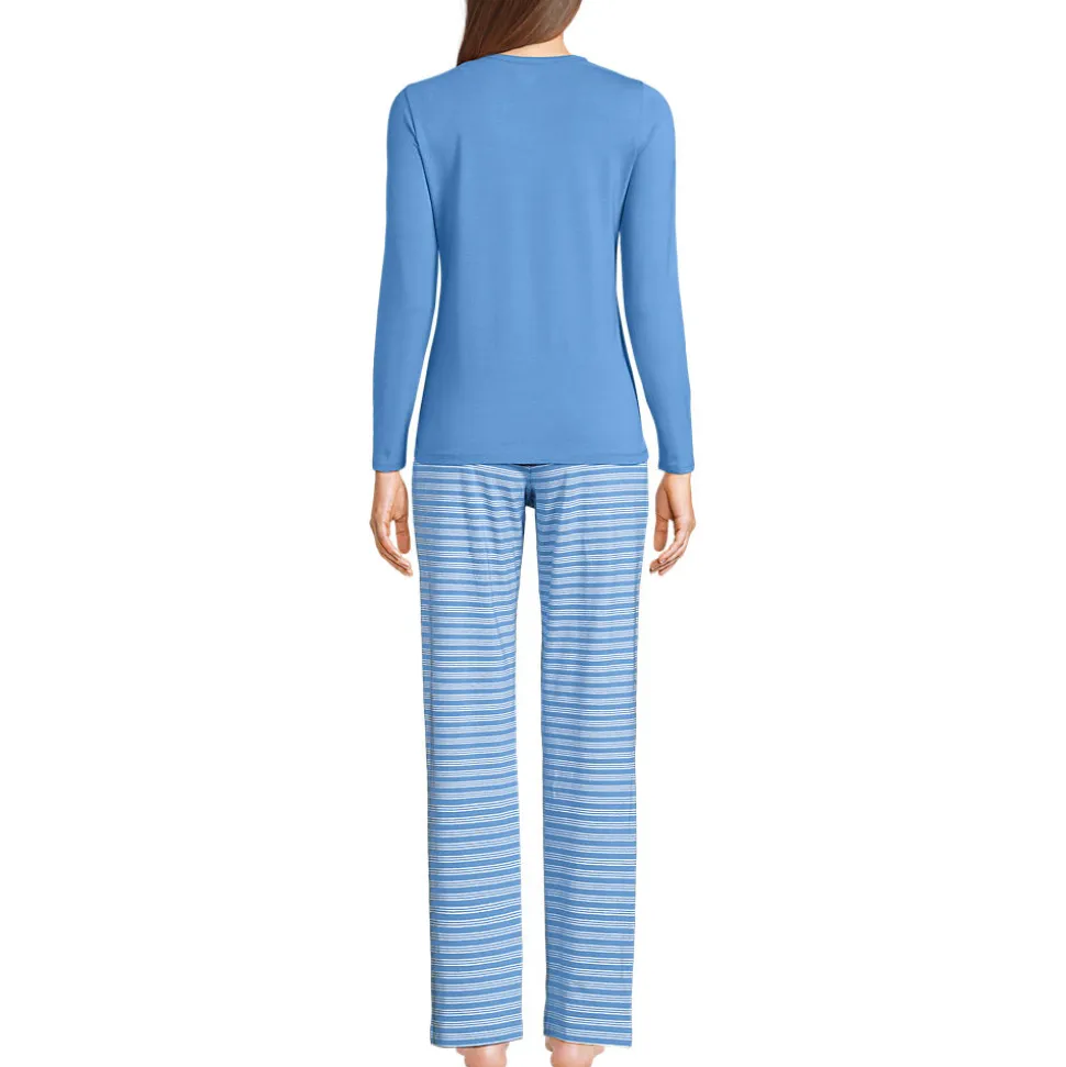 Gemustertes Pyjama-Set aus Baumwoll-Jersey