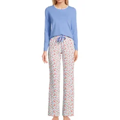 Gemustertes Pyjama-Set aus Baumwoll-Jersey