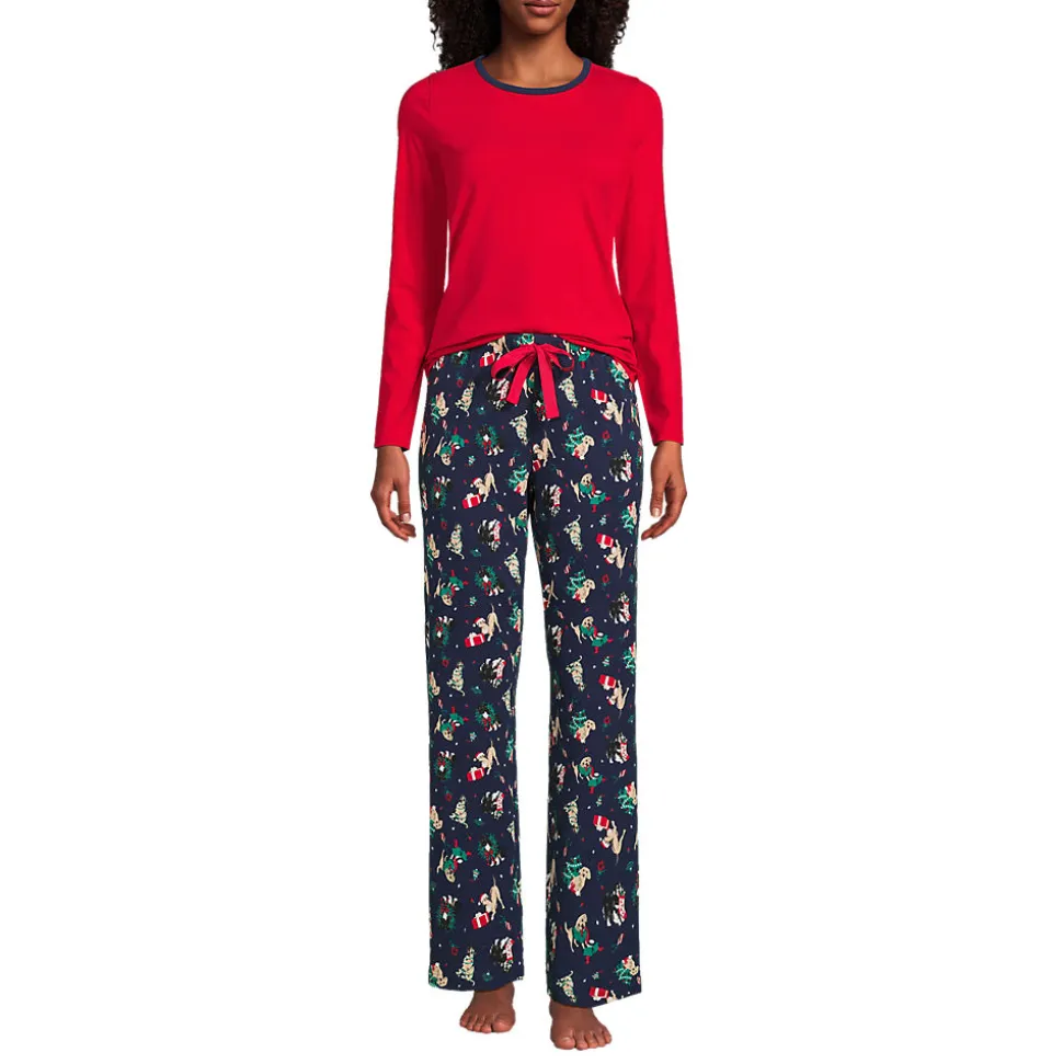 Gemustertes Pyjama-Set aus Baumwoll-Jersey