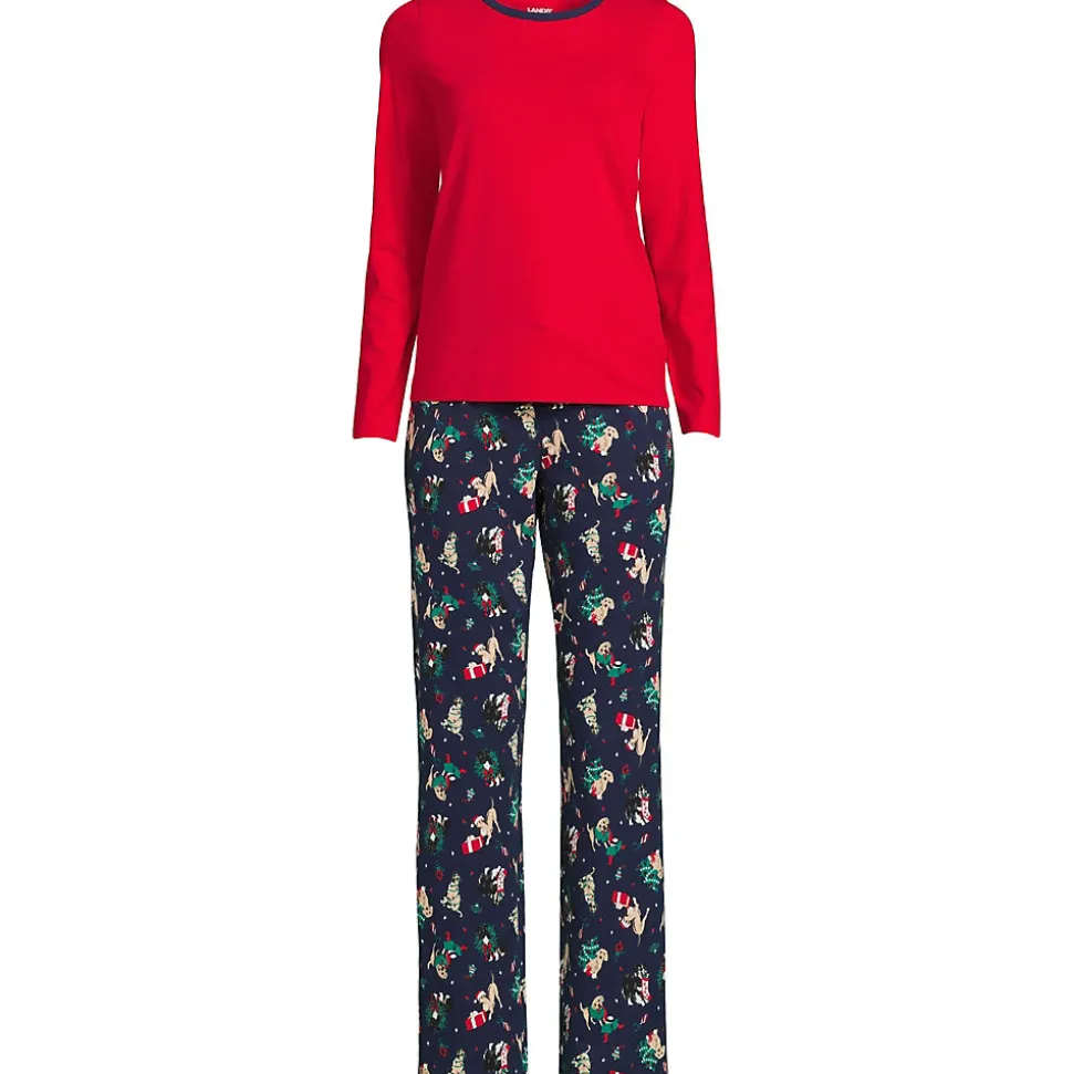 Gemustertes Pyjama-Set aus Baumwoll-Jersey