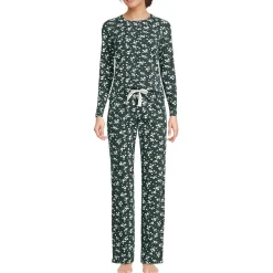 Gemustertes Pyjama-Set aus Baumwoll-Jersey