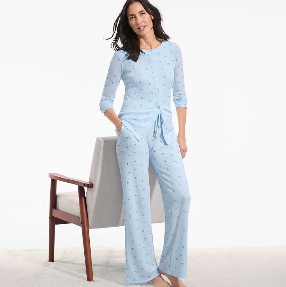 Gemustertes Pyjama-Set für Damen