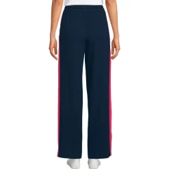 Gerade Jerseyhose mit Kontraststreifen für Damen