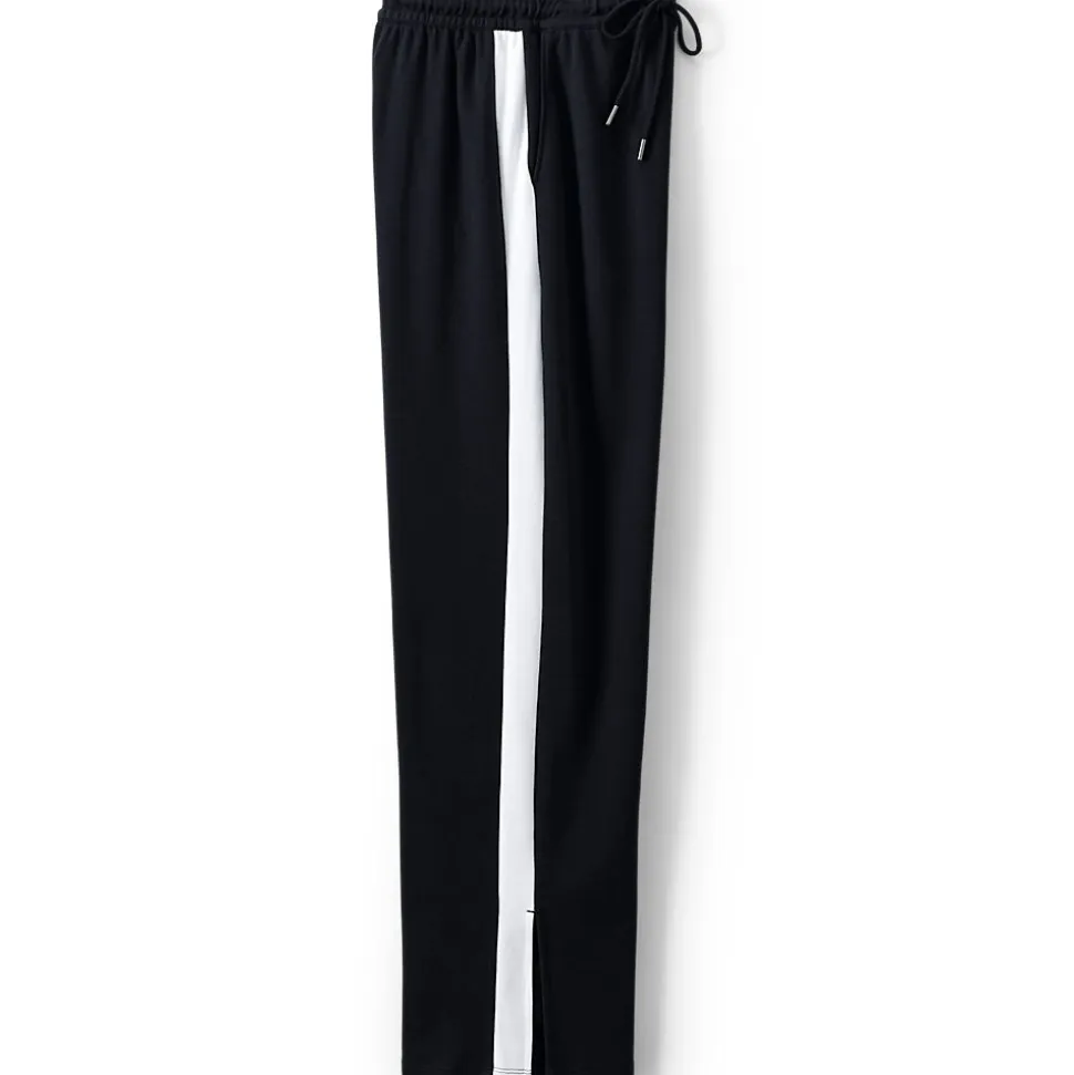 Gerade Jerseyhose mit Kontraststreifen für Damen