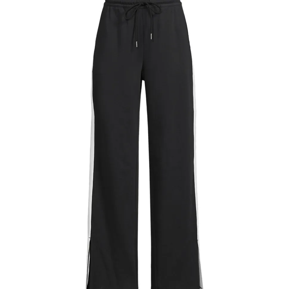Gerade Jerseyhose mit Kontraststreifen für Damen