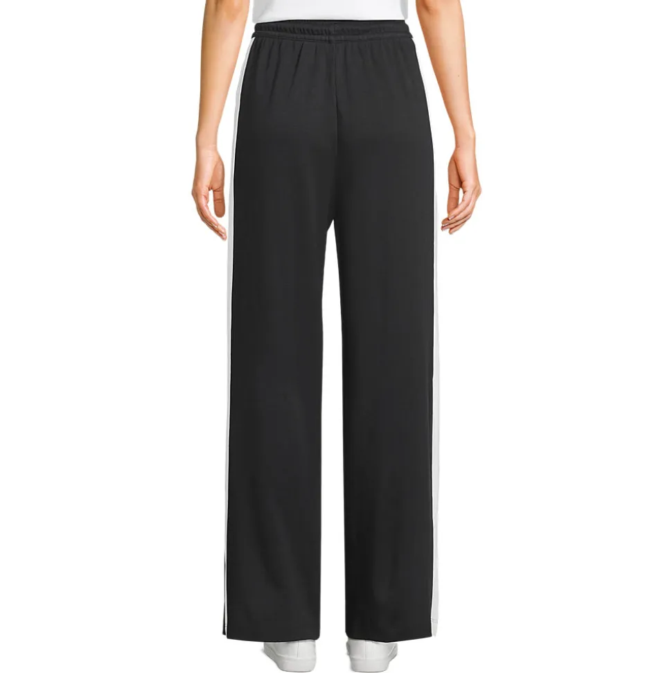 Gerade Jerseyhose mit Kontraststreifen für Damen