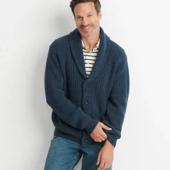 Gerippter Cardigan mit Schalkragen DRIFTER für Herren