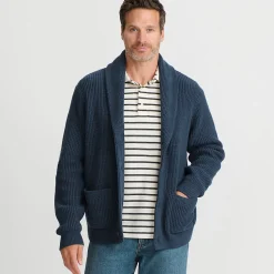 Gerippter Cardigan mit Schalkragen DRIFTER für Herren
