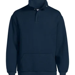 Gerippter Pullover mit Stehkragen für Herren