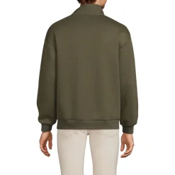 Gerippter Pullover mit Stehkragen für Herren